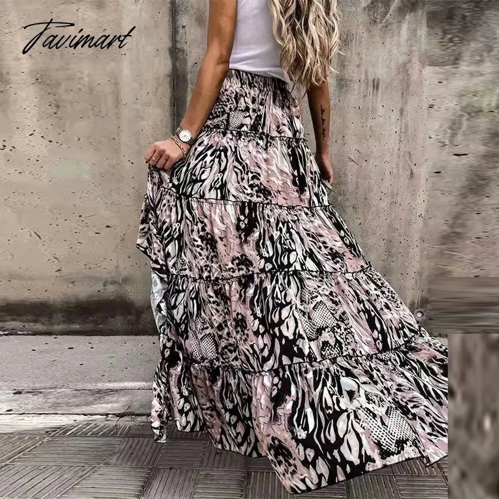 vzyzv Elegant Temperament Flowy Irregular Draped Ruffle Skirt Spring Summer New Flower Print Party Dress Dropshipping