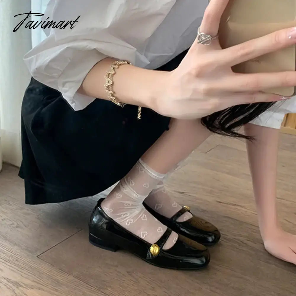 vzyzvElegant Woman Shoes with Low Heels Mary Janes Vintage Black PU Leather Ladies Shoes Spring Autumn Lolita Pumps Shoes New In