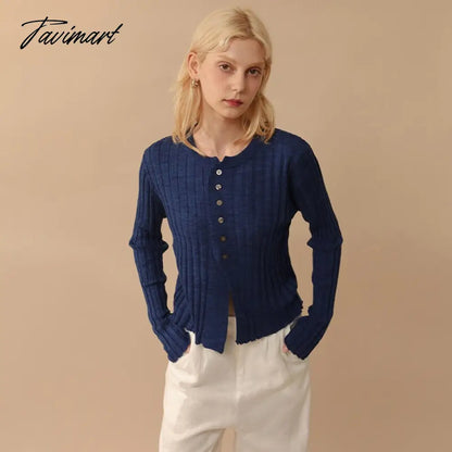 vzyzvElegant Wool Knit Sweater Cardigan  Autumn Spring Soft Slim Causal Solid Button Skinny High Street Top Women's Clothing