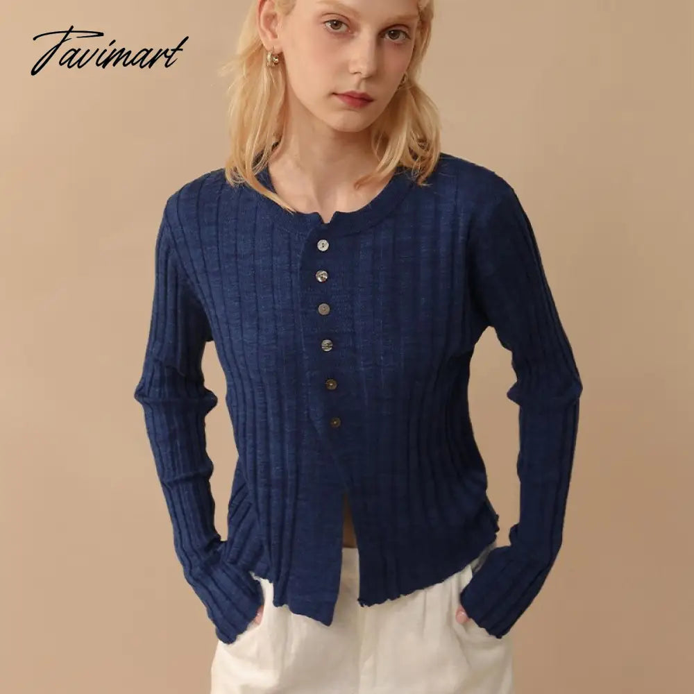 vzyzvElegant Wool Knit Sweater Cardigan  Autumn Spring Soft Slim Causal Solid Button Skinny High Street Top Women's Clothing