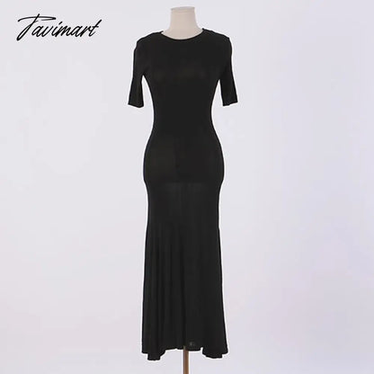 vzyzvFree Shipping New Fashion Plus Size XS-10XL Long Maxi Dress Summer Spring Short Sleeve Modal Dress With Slit Customized