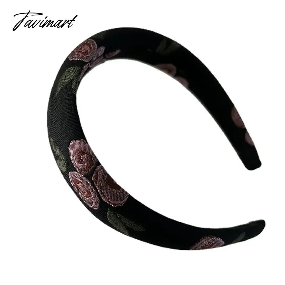 TAVIMART -  French retro rose high skull top hair sponge increases the top of the skull all-match new hairpin headhoop hair accessories