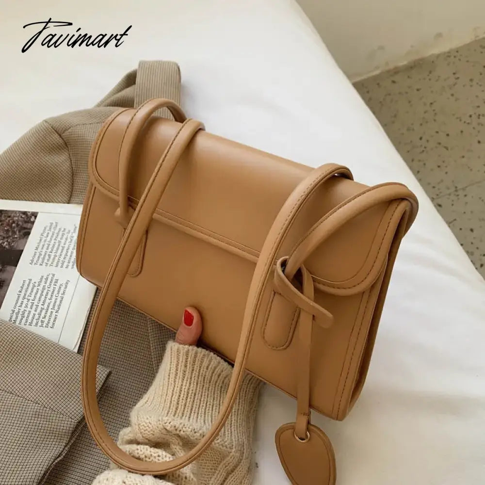 Tavimart Handheld bag for women, trendy Korean version, fashionable underarm bag, versatile single shoulder bag, small square bag