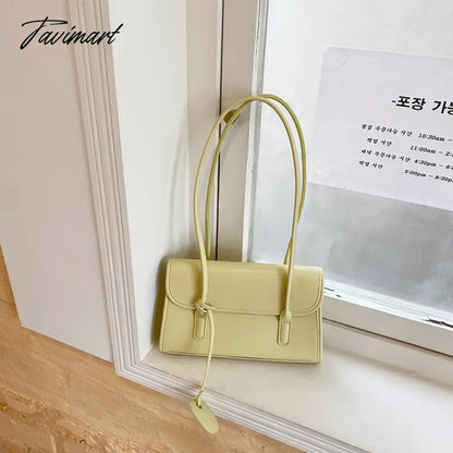 Tavimart Handheld bag for women, trendy Korean version, fashionable underarm bag, versatile single shoulder bag, small square bag