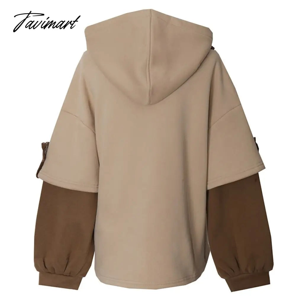 Tavimart Harajuku Aesthetic Bear Anime Hoodie Women Korean Kawaii Crewneck Long Sleeve Oversized Streetwear Kpop Fall Winter Clothes Tops