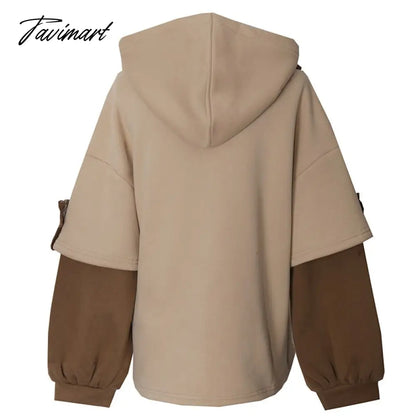 Tavimart Harajuku Aesthetic Bear Anime Hoodie Women Korean Kawaii Crewneck Long Sleeve Oversized Streetwear Kpop Fall Winter Clothes Tops