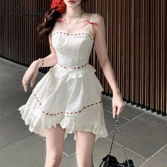 vzyzv  -  Korean Fashion Birthday Dress for Women  White  Vestidos De Noite  New in Dresses Vestidos Cortos  Cocktail Dresses Corset 2024