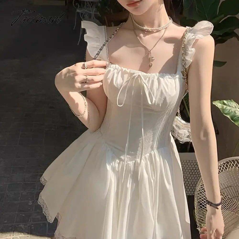 vzyzv  -  Korean Fashion Birthday Dress for Women  White  Vestidos De Noite  New in Dresses Vestidos Cortos  Cocktail Dresses Corset 2024