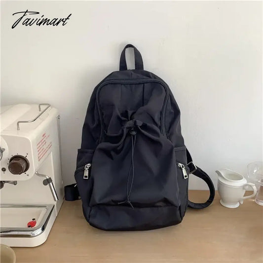 Tavimart Korean Fashion Commuter Women Backpack LightWeight Nylon Fabric Backpack for Women Causal School Travel Female Small Bag