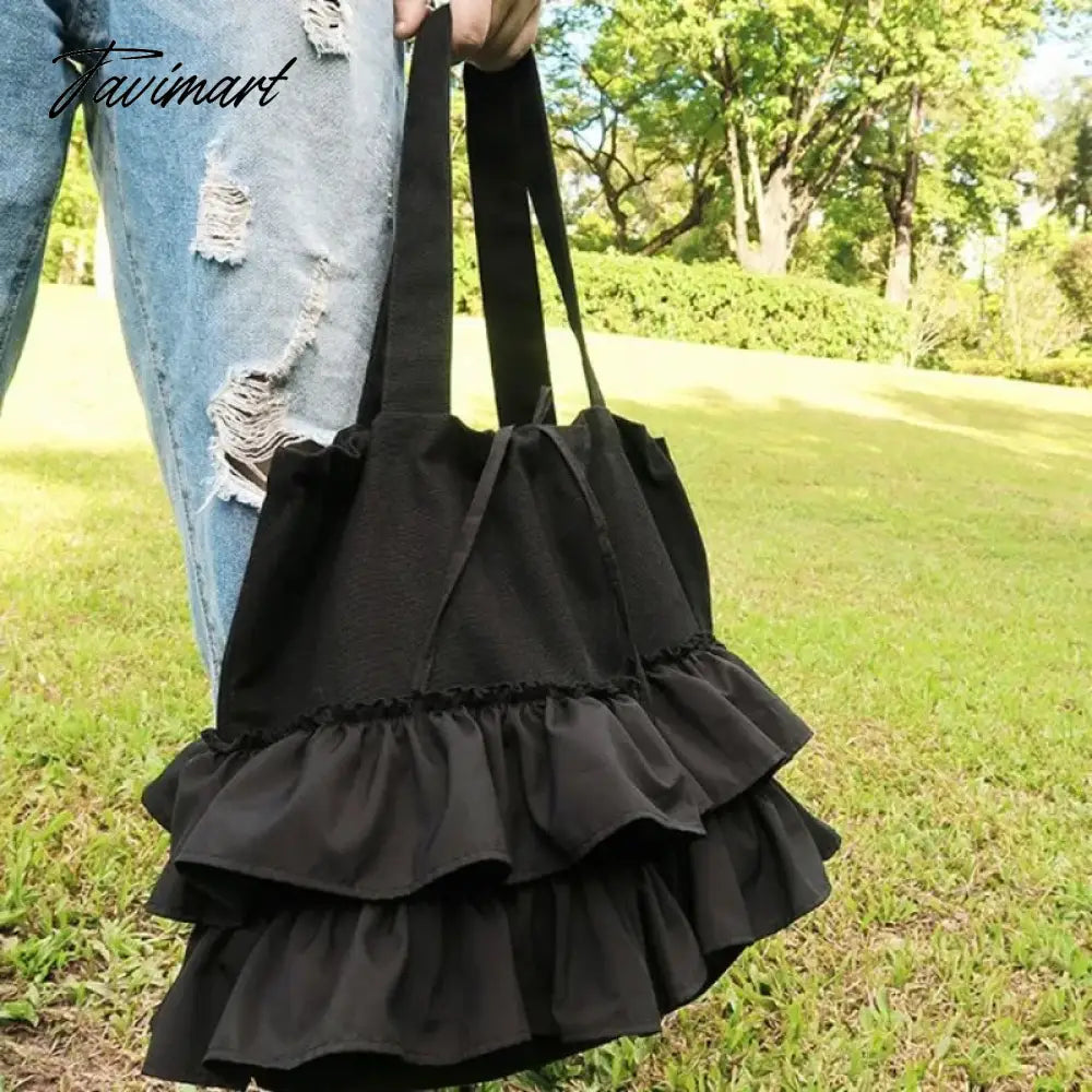 vzyzv  -  Korean Sweet Y2k Aesthetic Women Handbags Fairy Solid Ruffles Pleated Underarm Bag Fashion Elegant Chic Shoulder Bags All Match