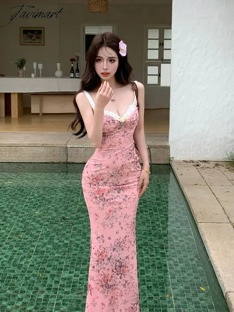 vzyzv  -  Luxury Birthday Dresses Womens Clothing Korean Fashion Summer Dress Women 2024 Summer  Maxi Dress Kawaii Clothes Sexy Dress