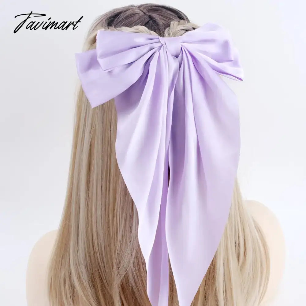 vzyzvNew Arrivals Floral Bow Spring HairClip Light Luxury Cilp Simple Barrettes Fashionable Hairpin Ribbon Hair Accessories For Girls