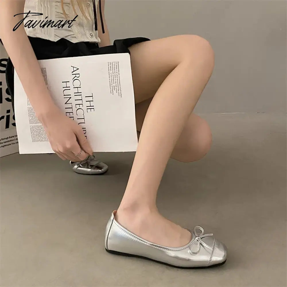 vzyzvNew Black Ballet Flats Women's Spring Quilted PU Leather Slip-on Ballerina Luxury Fashion Round Toe Ladies Dress Shoes