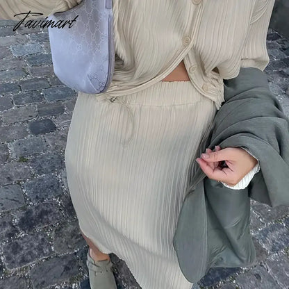 vzyzv -  New Casual Loose Suit Women's Autumn and Winter Style Jacket Long-sleeved Lapel with Fashionable Casual Pleated Skirt Suit