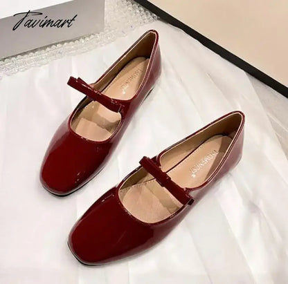 vzyzv -  NEW Mary Jane Shoes Round Toe Women's Shoes Bow PU and Silk Ballet Flats Spring/Autumn Flats Women Shoes Plus Size 33-43