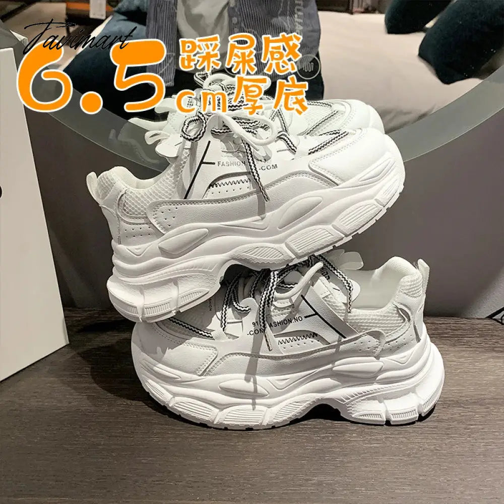 vzyzvNew Spring Autumn Women Sneakers Women's Casual Shoes Fashion Chunky Sneakers Woman Thick Sole Sport Jogging Shoes