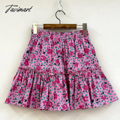 vzyzv  -  Printing Lolita Mini Skirt Womens Sexy Skirt Korean Style Teen Girls Cute High Waisted Pleated Skirt falda plisada