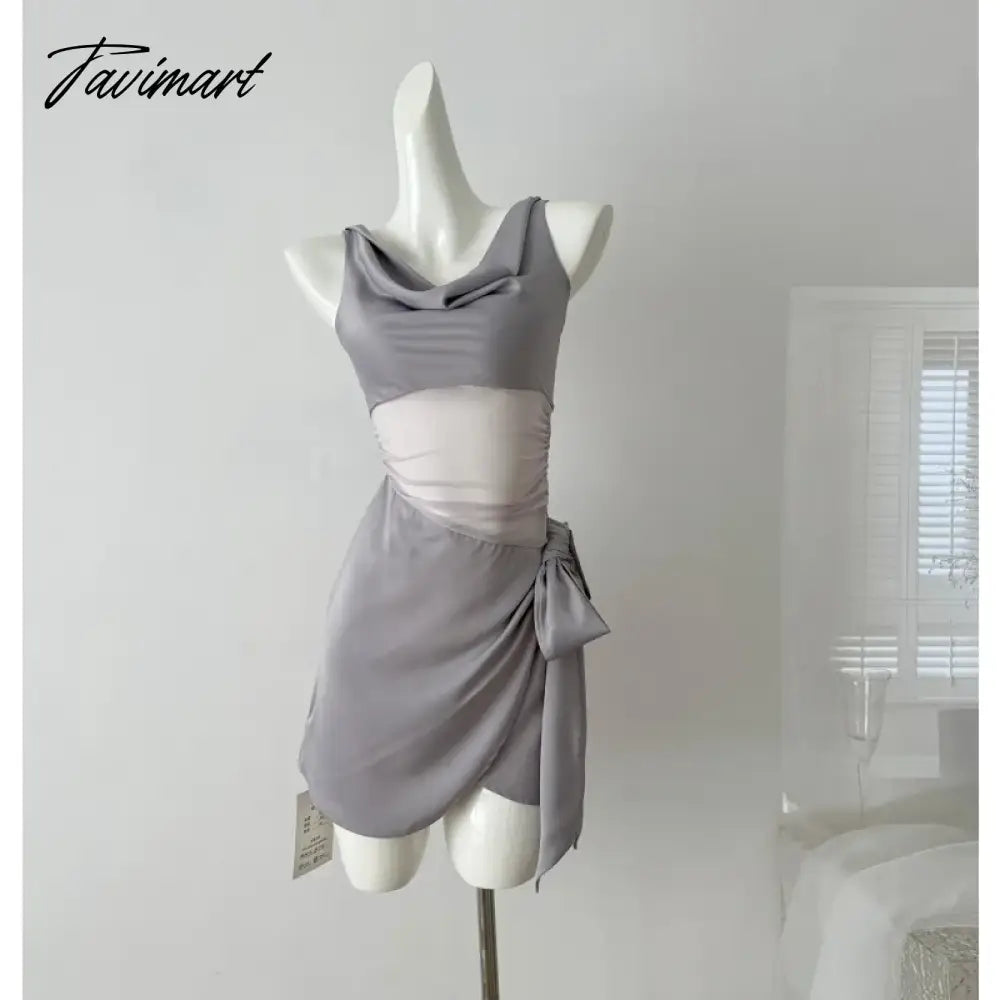 vzyzv  -  Summer French Elegant Y2k Mini Dress Woman Sexy Sleeveless Short Party Dress Casual One Piece Dress Korean Fashion Chic