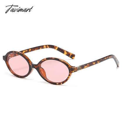 TAVIMART  -  Vintage Retro Style Sunglasses Woman Oval Shape UV400 Protection Women Glasses European American Style Male Female Sun Glass