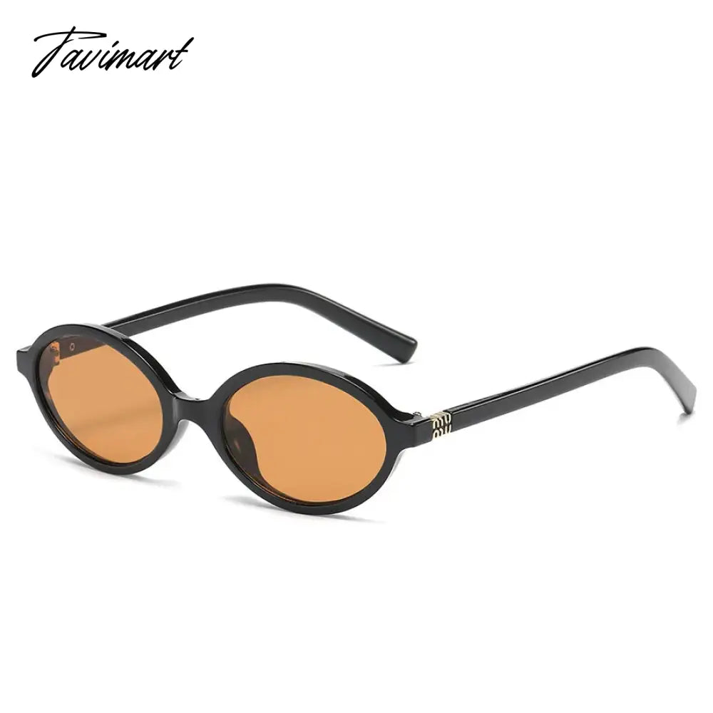 TAVIMART  -  Vintage Retro Style Sunglasses Woman Oval Shape UV400 Protection Women Glasses European American Style Male Female Sun Glass