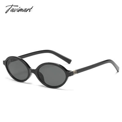 TAVIMART  -  Vintage Retro Style Sunglasses Woman Oval Shape UV400 Protection Women Glasses European American Style Male Female Sun Glass