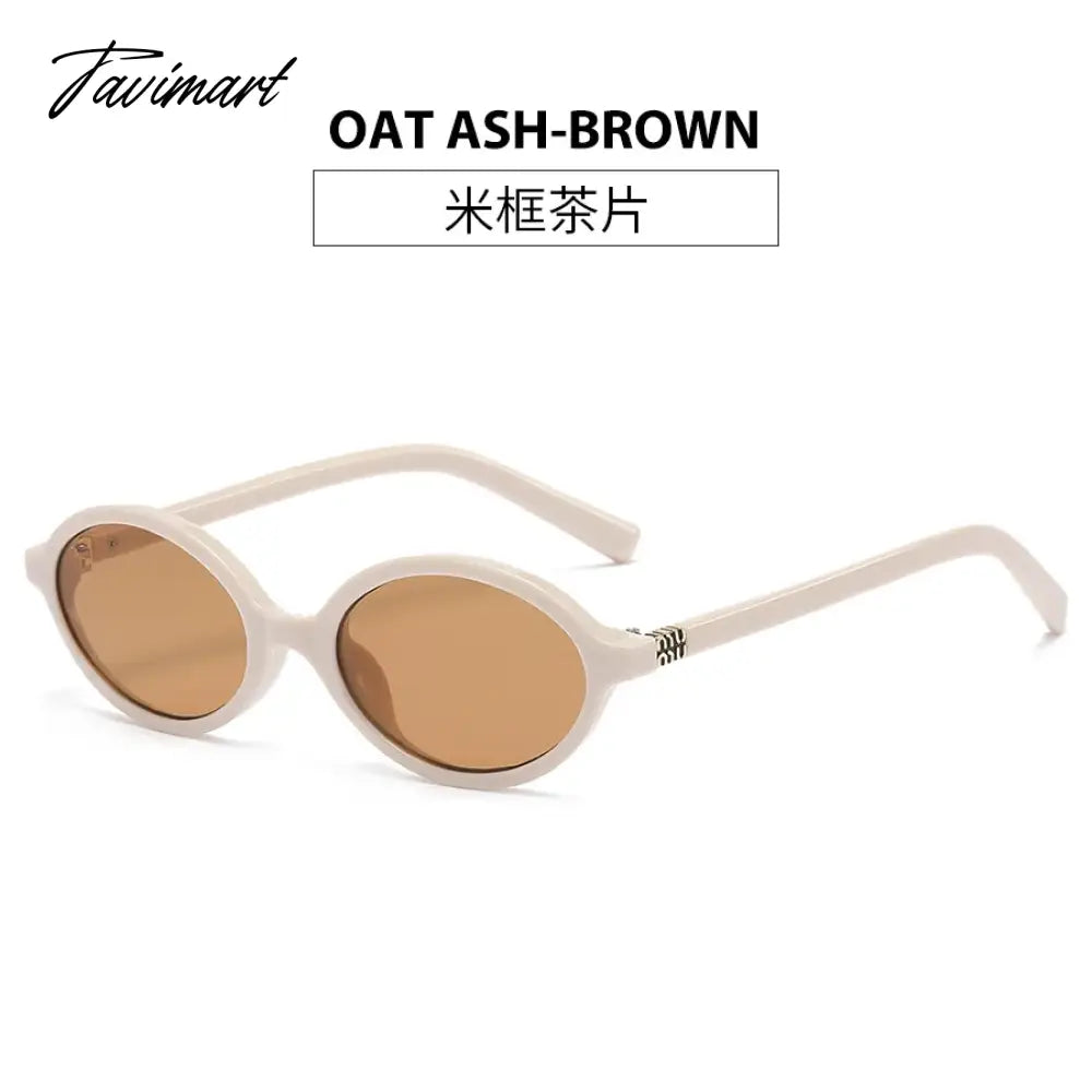 TAVIMART  -  Vintage Retro Style Sunglasses Woman Oval Shape UV400 Protection Women Glasses European American Style Male Female Sun Glass