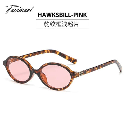 TAVIMART  -  Vintage Retro Style Sunglasses Woman Oval Shape UV400 Protection Women Glasses European American Style Male Female Sun Glass