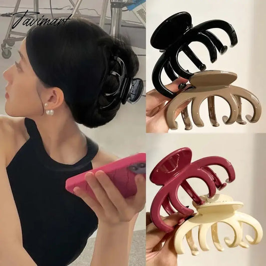 Tavimart Women Fashion Large Claw Hair Clip Korean Simple Acrylic Hairgrips Shark Clip Clamp Hairpins for Girls Hair Accessories Headwear