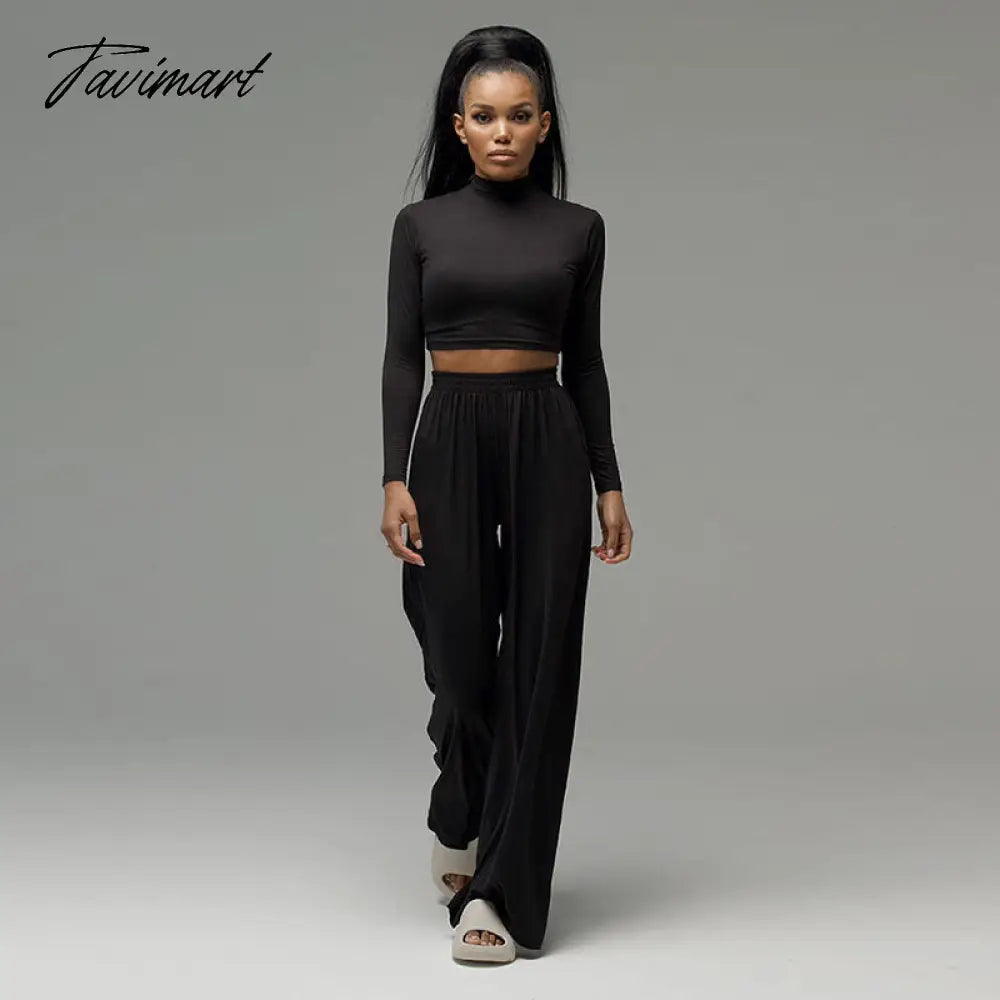 vzyzvWomen Fashion Tracksuit Spring Autumn Loose Two Piece Sets Casual Long Sleeve Top & Elastic Waist Pants Female Outfits