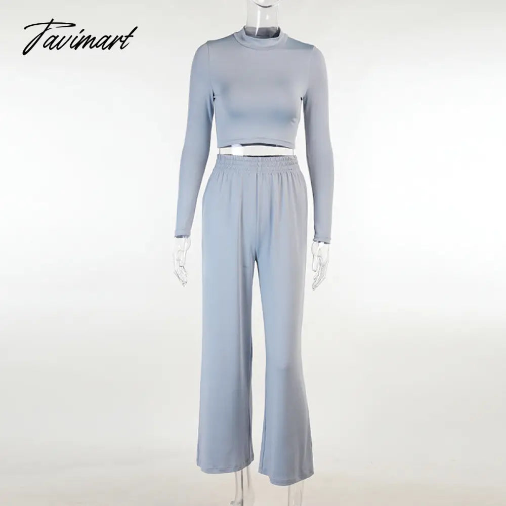 vzyzvWomen Fashion Tracksuit Spring Autumn Loose Two Piece Sets Casual Long Sleeve Top & Elastic Waist Pants Female Outfits