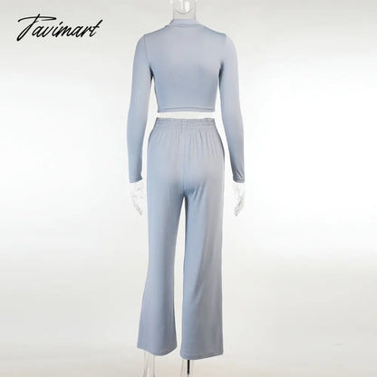 vzyzvWomen Fashion Tracksuit Spring Autumn Loose Two Piece Sets Casual Long Sleeve Top & Elastic Waist Pants Female Outfits