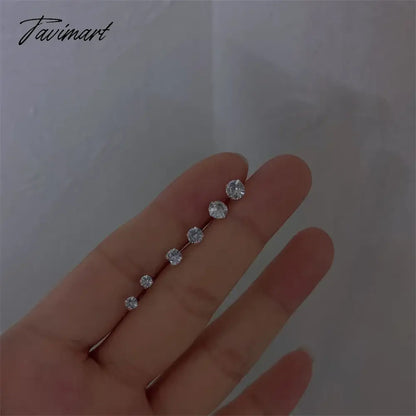 Tavimart Y2K Silver Color Star Hollow Stud Earrings Cool Sweet Ear Buckle Kpop Korean Fashion Earring Jewelry Gift brincos