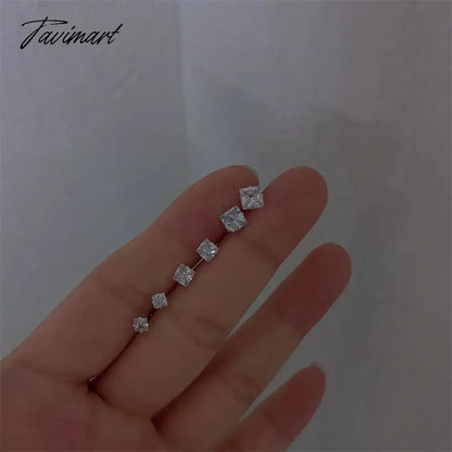 Tavimart Y2K Silver Color Star Hollow Stud Earrings Cool Sweet Ear Buckle Kpop Korean Fashion Earring Jewelry Gift brincos