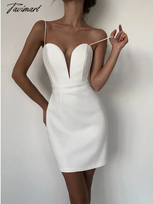 Women Summer Sexy Sleeveless Backless V Neck White Black Mesh Mini Bodycon Bandage Dress Elegant Evening Club Party Dress